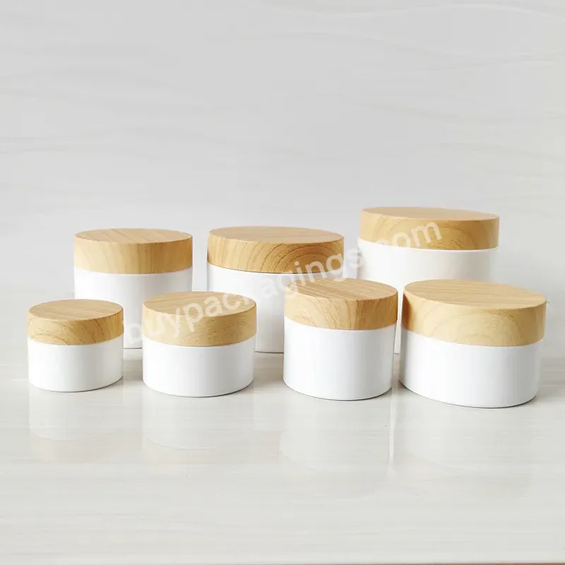 Eco-friendly Logo Engraving Cosmetic Cream Wood Jar Cheap Luxury Jar Lid Cosmetic Jar Pp Inner Bamboo Natural 50g Plastic Screw - Buy Bamboo Cosmetic Jar,Screw Lid Jar,Wooden Jar Lids.