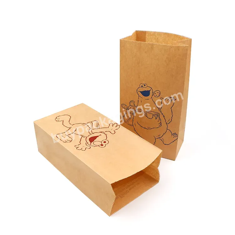 Eco Friendly Manufactures Packaging Shopping Boutique Sandwich Strong Grease Proof Kraft Fast Food Stand Up Sos Paper Bag - Buy Paper Bag For Fast Food Packaging,Strong Paper Bags,Manufactures Paper Shopping Bags.