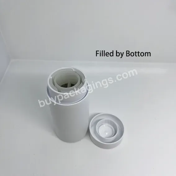 Eco-friendly Matte Frost White Surface Cylinder As Twist Up Deodorant Tube Container 75g - Buy Wholesale Eco-friendly As Matte Surface Deodorant Tube,Deodorant Empty Bottle,Antiperspirant Cosmetic Packaging Material Deodorant Container.