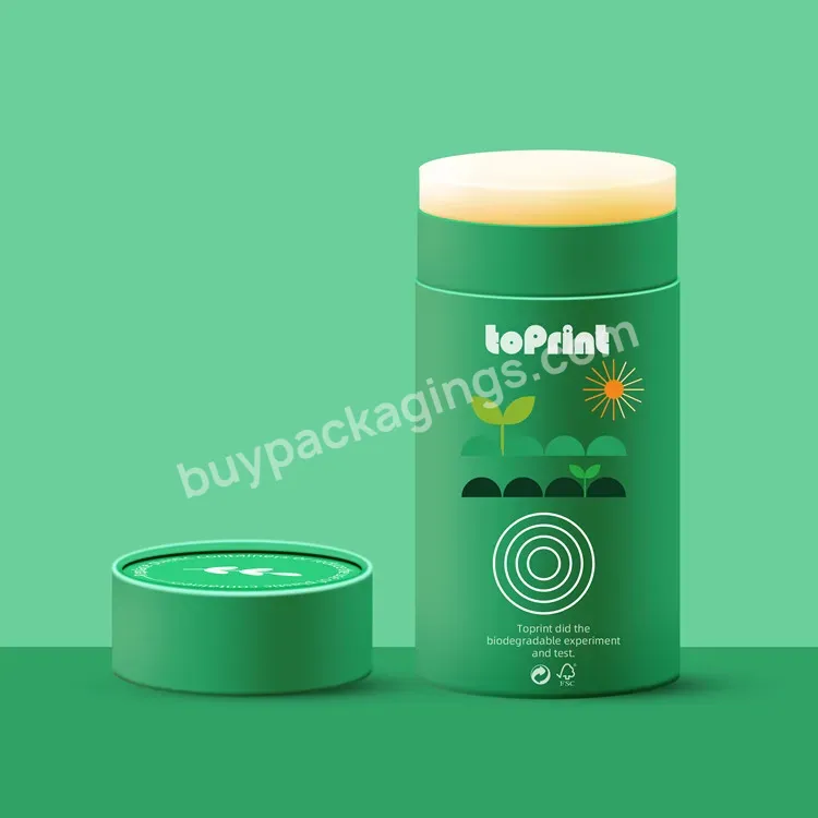 Eco Friendly Oval Deodorant Stick Twist Up Container Refillable Recyclable Paperboard Tubes Cosmetic Packaging - Buy Eco Friendly Cosmetic Packaging,Refillable Deodorant Stick,Paperboard Tubes.