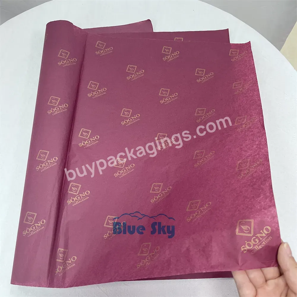 Eco-friendly Packaging Wrapping Tissue Paper For Packaging Custom Printed Gift Box Tissue Paper