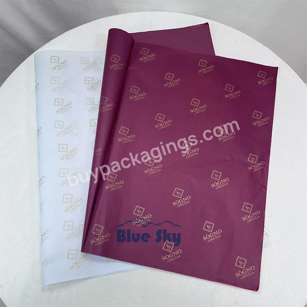 Eco-friendly Packaging Wrapping Tissue Paper For Packaging Custom Printed Gift Box Tissue Paper