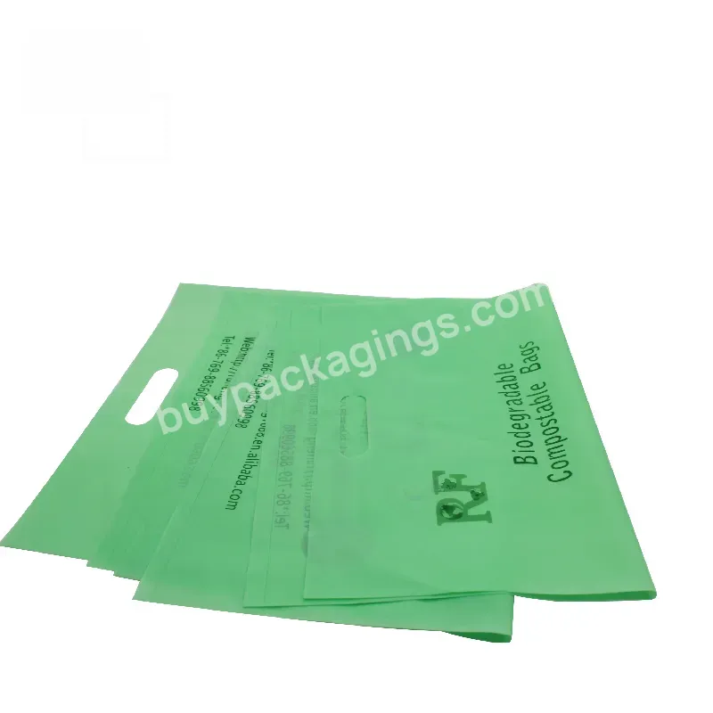 Eco Friendly Pbat 100% Biodegradable Compostable Shopping Bags With Handle Oem Custom Printing Accept Accept Customized Logo - Buy Pbat Garbage Bags,Wholesale Biodegradable Compostable Bags,Biodegradable Compost Bags.