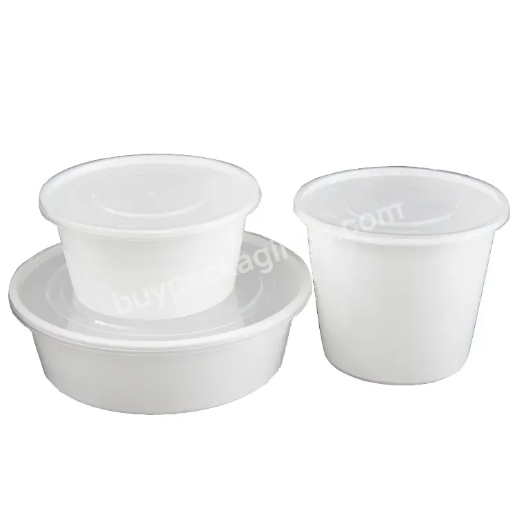 Eco Friendly Pp Fast Food Bowl Disposable Round Takeaway Plastic Ramen Bowl Takeout With Separator Soup Bowl With Plastic Lid - Buy Plastic Ramen Bowl Takeout With Separator,Hot Soup Bowl,Disposable Ramen Bowls With Lid.