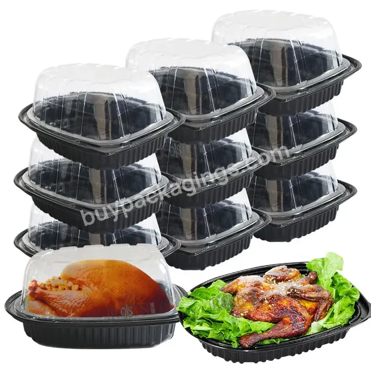 Eco-friendly Pp Microwave Plastic Roast Chicken Roast Duck Takeaway Container Packaging Box For Roast Chicken Tray - Buy Chicken Box Container,Pp Microwave Roast Chicken Box,Roast Chicken Packaging Box.