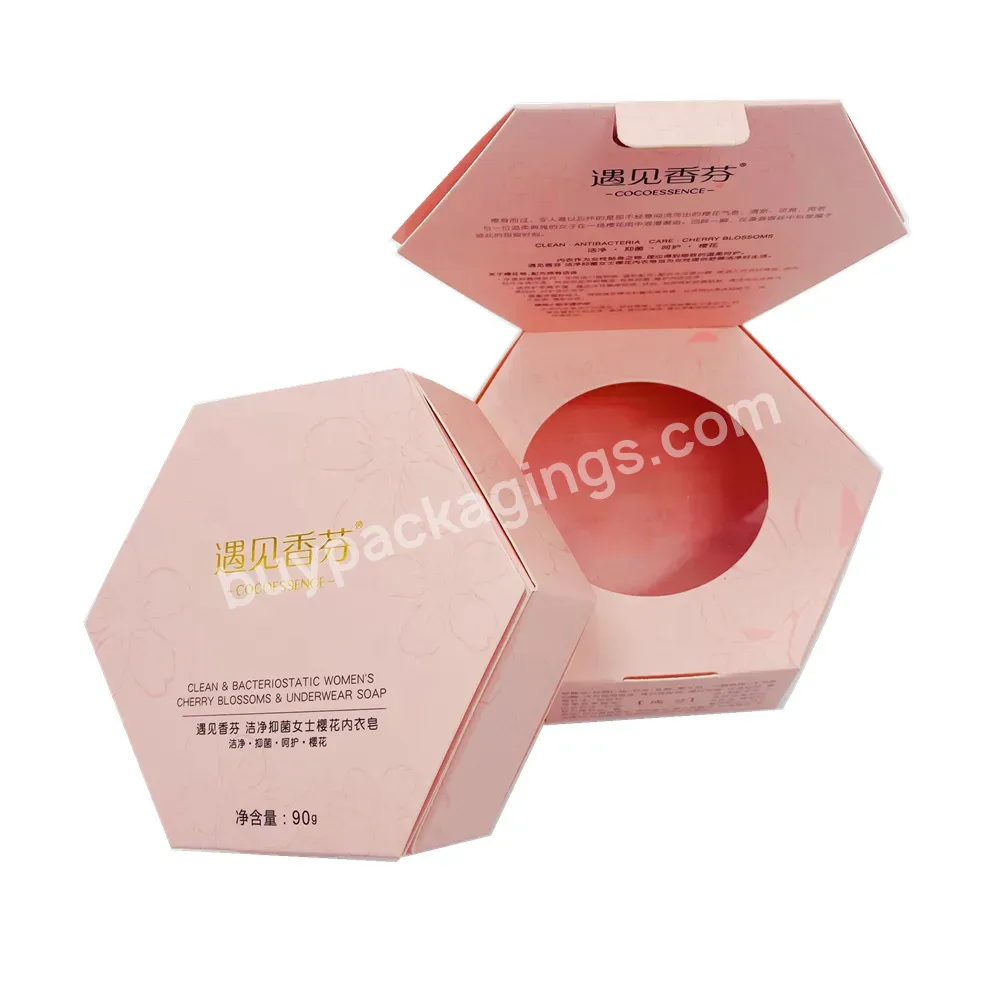 Eco Friendly Recyclable Custom Logo Small Packaging Round Soap Box With Window - Buy Round Soap Box,Small Soap Box,Soap Box Packaging.