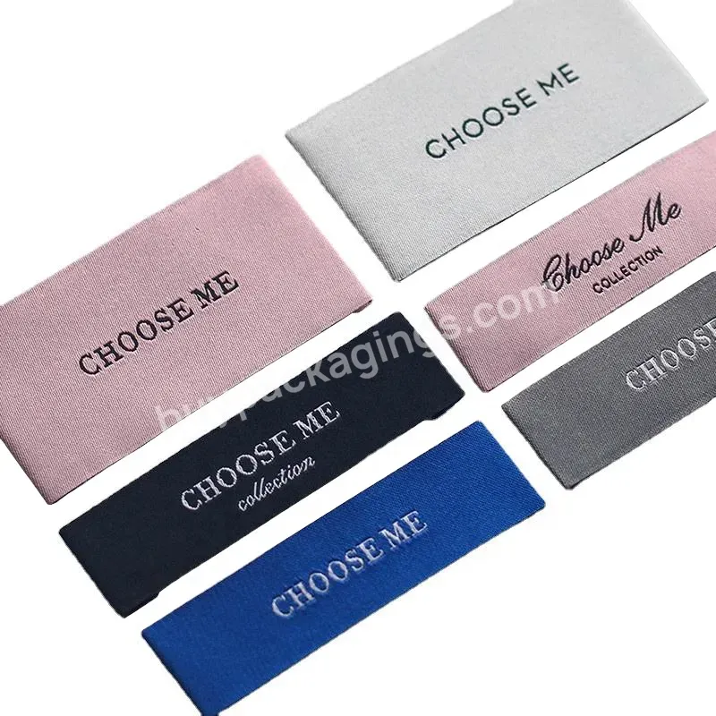 Eco Friendly Recycle Garment Logo Neck Fabric Printed Custom Woven Labels For Clothing - Buy Woven Labels,Clothing Label,Labels For Clothing.