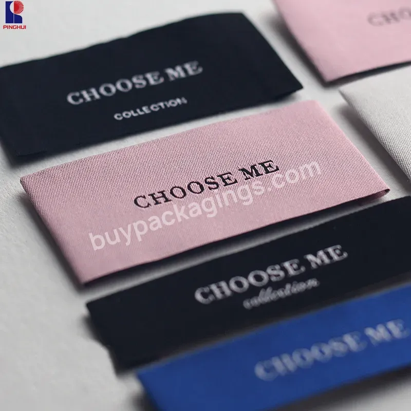 Eco Friendly Recycle Garment Logo Neck Fabric Printed Custom Woven Labels For Clothing - Buy Woven Labels,Clothing Label,Labels For Clothing.