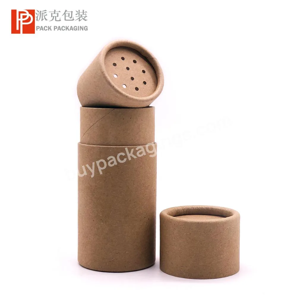 Eco-friendly Recycled Bath Salt Packaging Container Bath Salt Paper Jars with Shaker Top Salt Paper Tube Packaging