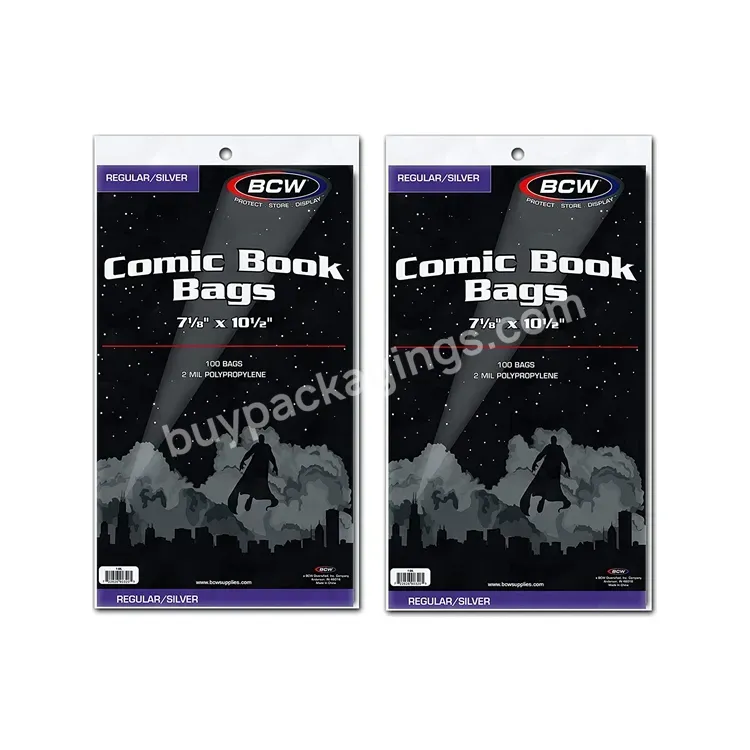 Eco-friendly Resealable Regular Comic Book Bags Silver Comic Bags - Buy Silver Comic Bags,Regular Comic Book Bags,Resealable Comic Book Bags.