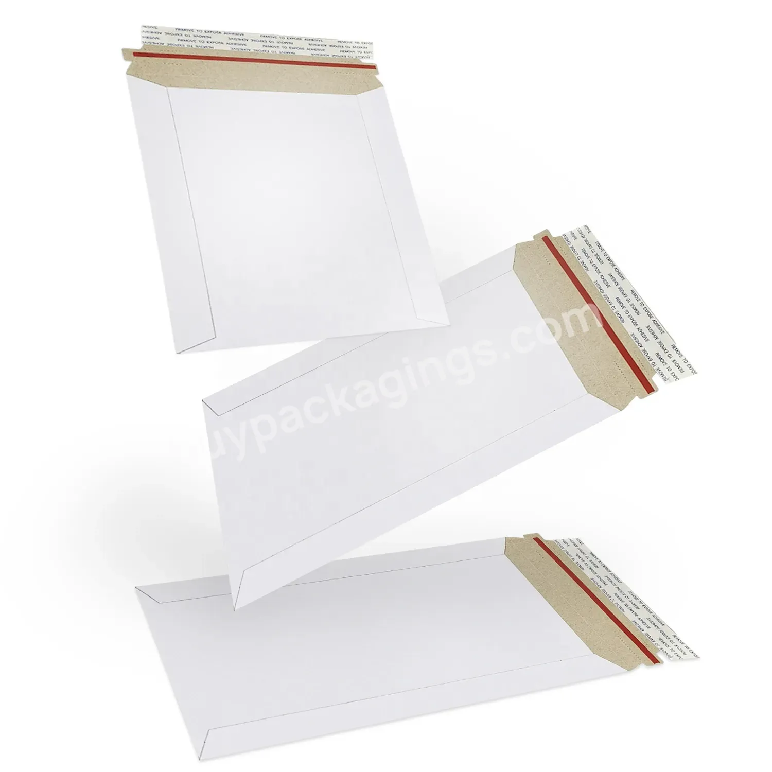 Eco Friendly Rigid Courier Shipping Waybill Pouch Document Packaging Shipping Bag Corrugated Paper Stay Flat Cardboard Mailers - Buy Rigid Flat Mailer,Corrugated Paper Mailers,Document Shipping Bag.