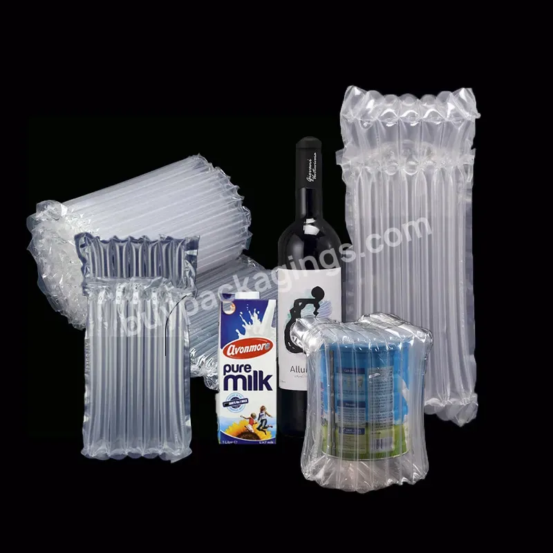 Eco Friendly Shipping Protective Air Column Bag Bubble Packing Wrap Bag For Wine Bottle - Buy Inflatable Bubble Bag,Air Column Bag,Air Bubble Plastic Packing Bag For Protective.