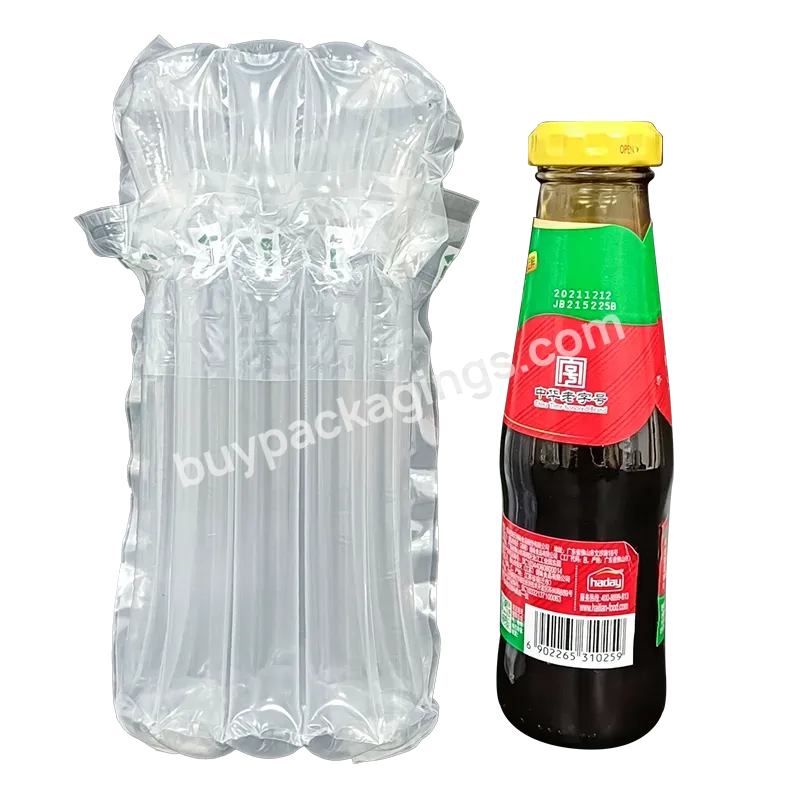 Eco-friendly Shockproof Bubble Air Wrap Packaging Bag 6 Columns Airbag Plastic Packing Bag For Glass Cup And Fragile Goods - Buy Air Column Bags,Air Cushion Finish,Air Cushion.