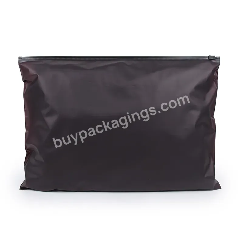 Eco Friendly Transparent Black Zipper Resealable Packaging Frosted Plastic Ziplock Clothes Packaging Bags - Buy Clothes Packaging Bags,Hot Selling Eco Friendly Transparent Black Zipper Resealable Clothes Packaging Frosted Plastic Ziplock Bag,Wholesal