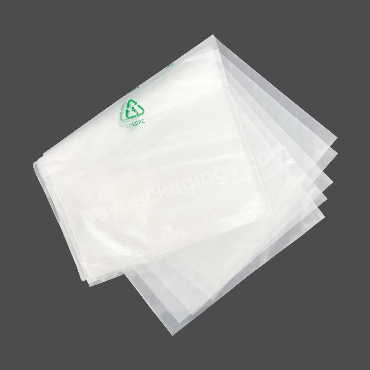 Eco friendly Transparent Soft Flat Pocket Bag Custom LOGO Moisture-proof And Dust-proof Bag Plastic LDPE Bag
