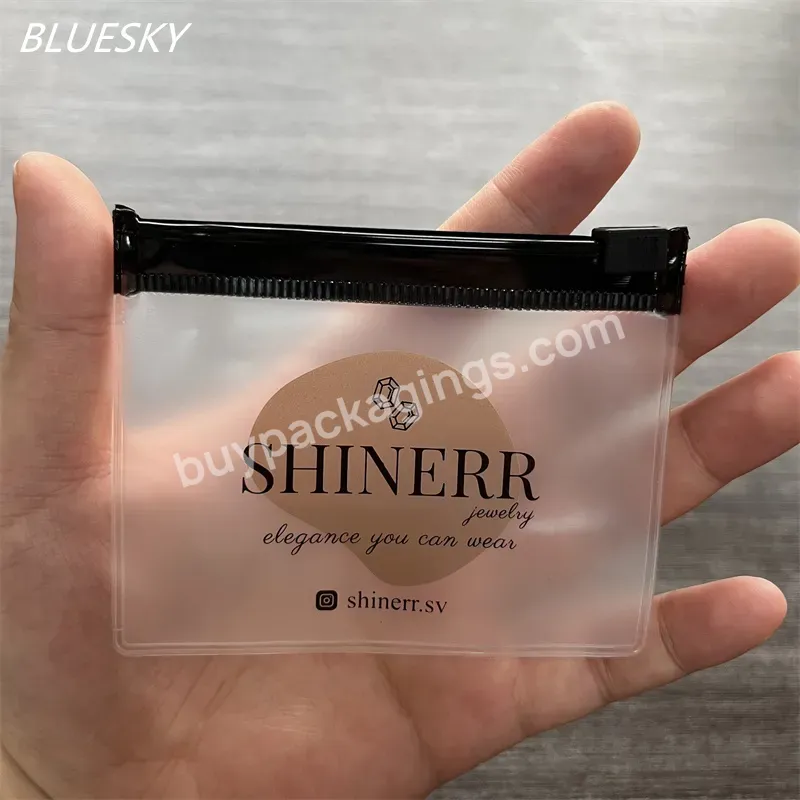 Eco Friendly Wholesale Plastic Packaging Zip Custom Logo Print Frosted Clear Pvc Bag - Buy Wholesale Plastic Packaging Zipper Bag,Custom Logo Print Ziplock Bag,Pvc Frosted Clear Bag Zip Bag.
