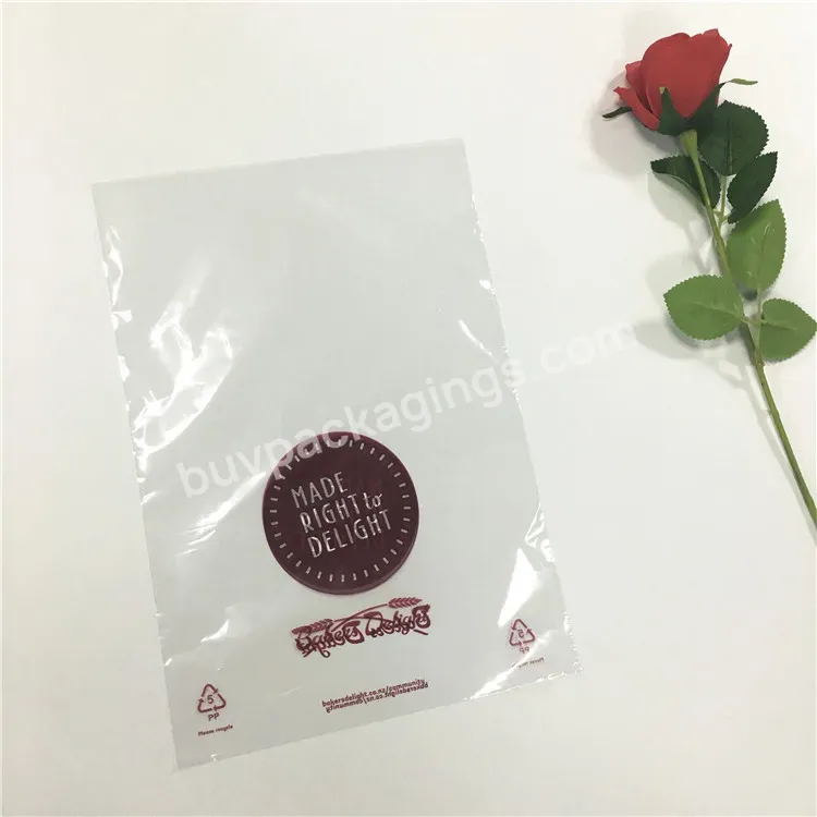 Eco-friendly Wholesales Bakery Packing Plastic Bopp Cellophane Cello Clear Poly Bags Bread Packaging Custom Logo Print - Buy Bread Bag,Cellophane Bags,Opp Bag.