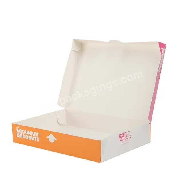 Ecofriendly Packaging Boxes Costume Take Away Sweet Donut Boxes For Packiging - Buy Folding Flat Cardboard Cookie Sweet Box Packaging Custom Print Shipping Party Dessert Donut Paper Box,Hot Sale Factory Price Donut Cookie Box From Chinese Manufacture