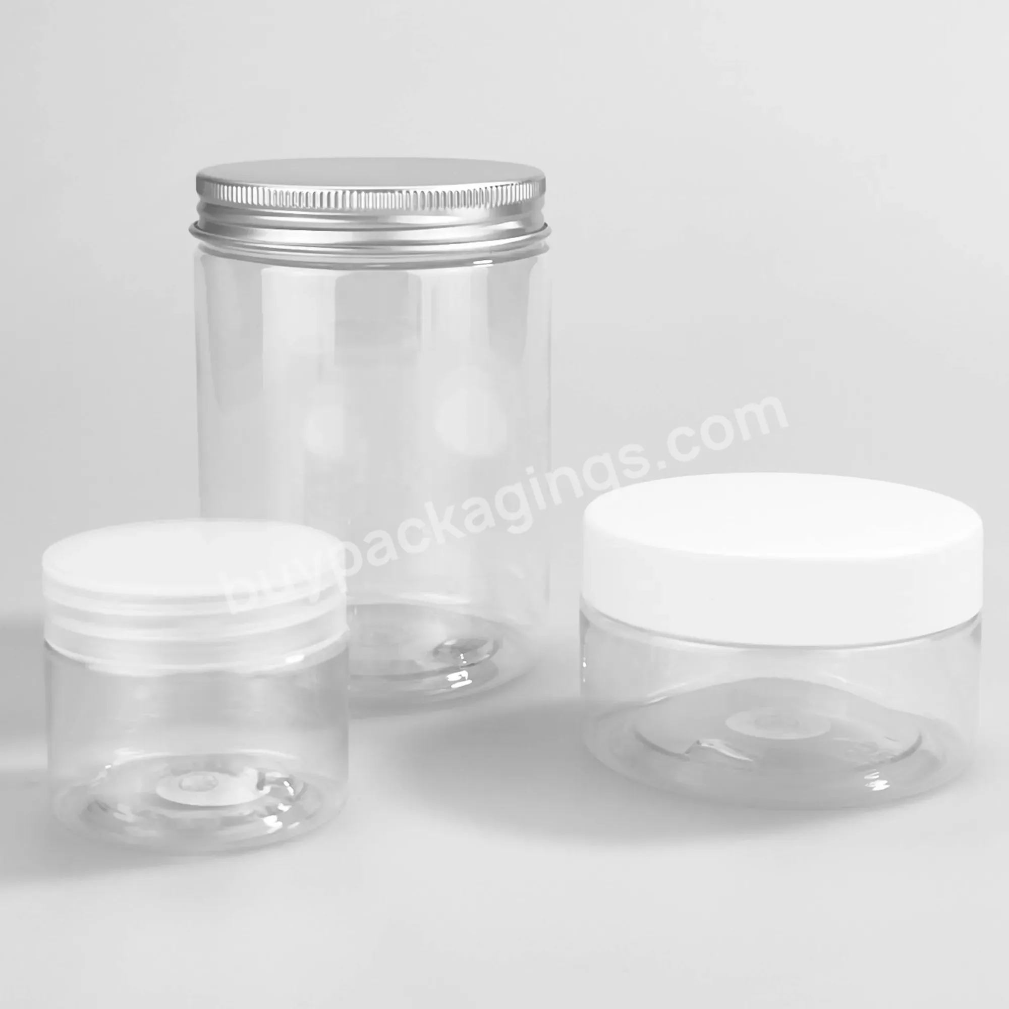 Elegant Cosmetic Container Lotion 50ml 100ml Clear Scrub Body Butter Pet Plastic Cream Jar With Lid - Buy Customized 50ml 100ml 150ml 200ml 250ml 300ml 400ml 500ml Empty Cosmetic Butter Scrub Cream Container Cosmetic Packaging,Legant Cosmetic Contain