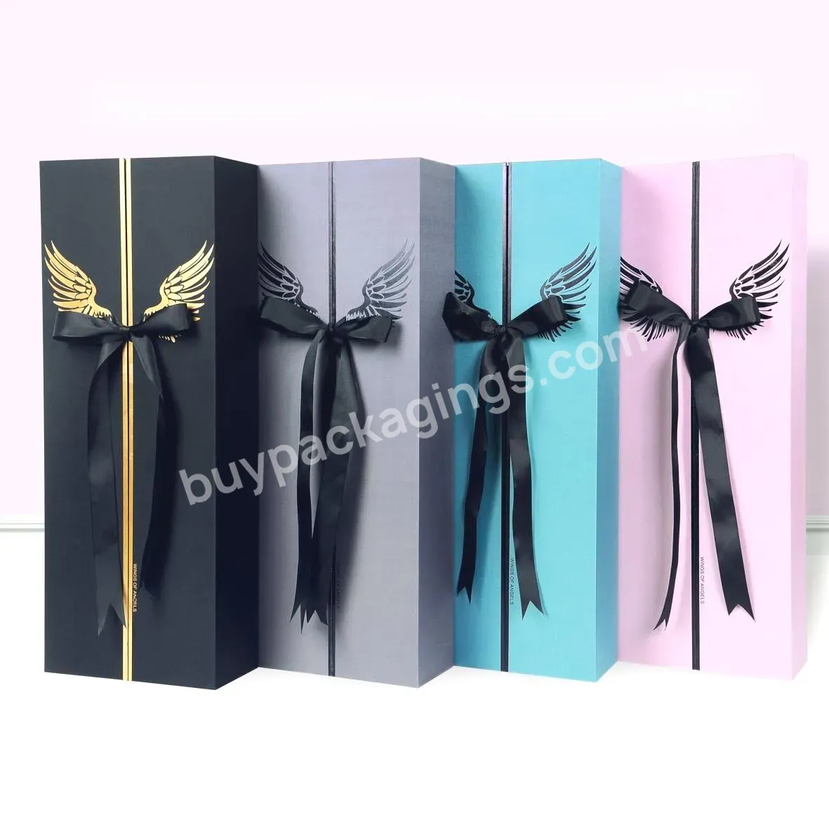 Elegant Flower Gift Paper Box Rectangular Blazing Angels Paperboard Box With Ribbon Lock - Buy Flower Gift Paper Box,Rectangular Blazing Angels Paperboard Box,Paperboard Box With Ribbon Lock.