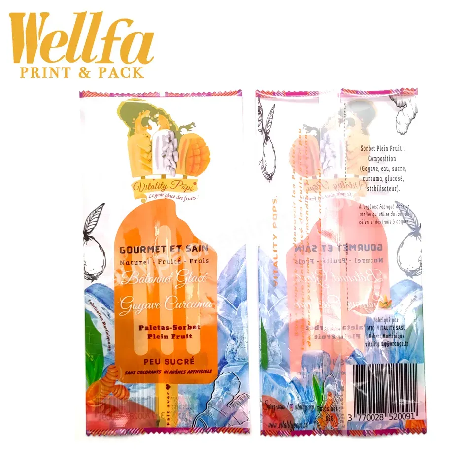 Emballage Backsealed Sachet Custom Printed Ice Cream Pop Plastic Packaging Pouch Wrappers Small Ice Popsicle Packaging Bags - Buy Transparent Clear Fin Seal Heat Sealable Plastic Frozen Sucker Ice Pop Wrapper Diy Ice Lolly Popsicle Wrapping Bags,Cust