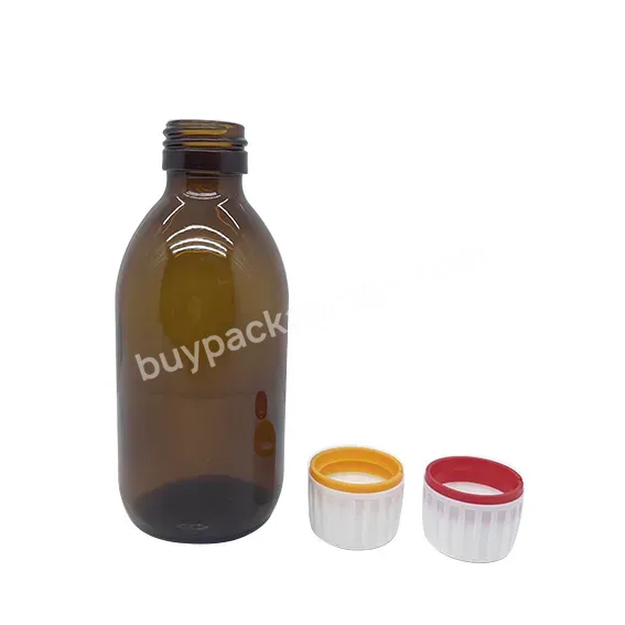Empty Amber Glass Syrup Bottle Medicine Liquid Oral Bottle With Tamper Proof Cap 200ml - Buy Glass Bottle Syrup 200ml,Empty Amber Syrup Glass Bottle,Oral Liquid Bottle With Tamper Ring Cap.