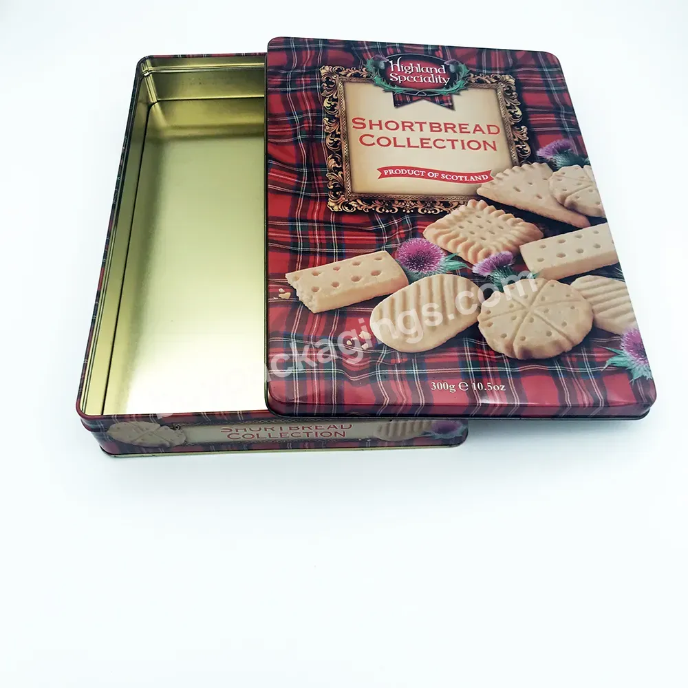 Empty Biscuit Packing Metal Tin Boxes - Buy Biscuit Tin Box,Biscuit Packing Boxes,Biscuit Metal Box.