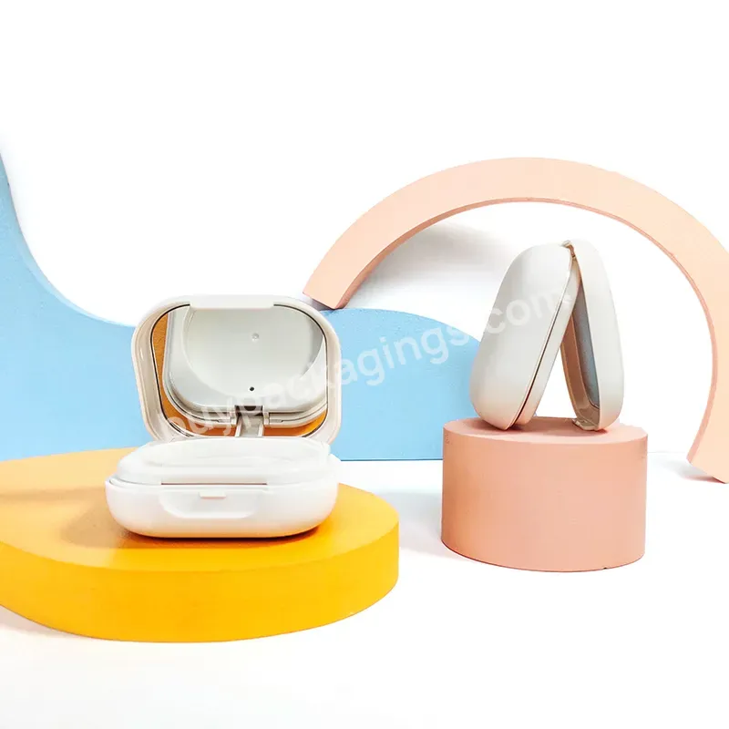 Empty Cc Cream Face Foundation Compact Powder Case With Mirror And Cushion Oem Manufacturer For Custom Color And Private Logo - Buy Blusher Case,Loose Powder Case,Empty Blusher Case.