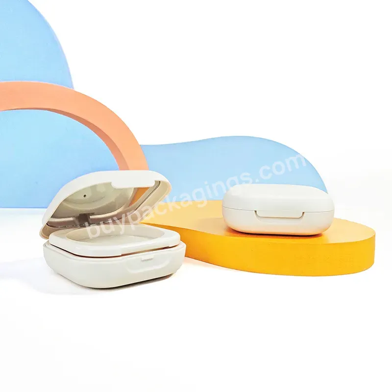 Empty Cc Cream Face Foundation Compact Powder Case With Mirror And Cushion Oem Manufacturer For Custom Color And Private Logo - Buy Blusher Case,Loose Powder Case,Empty Blusher Case.