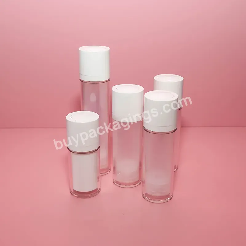 Empty Cosmetic Packaging Cream Container Airless Bottle 15g 30g 50g Airless Pump Cream Jar - Buy 30ml Manufacture Plastic Pink Serum Biodegradable Lotion Custom Cosmetic Packaging Airless Pump Bottle,Airless Bottle Glossy Black With Frosted Bottle Ai