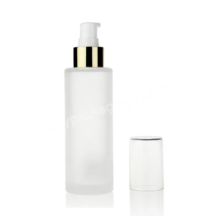 Empty Cosmetic Packaging Frosted Glass Bottle Containers 50ml 80ml 150ml Skin Care Cream High Pressure Spray Pump Lotion Bottle - Buy Cosmetic Packaging Frosted Glass Bottle,Glass Pumps Lotion Bottle Moisturiser Bottle Glass Pump Bottle 100ml Moistur