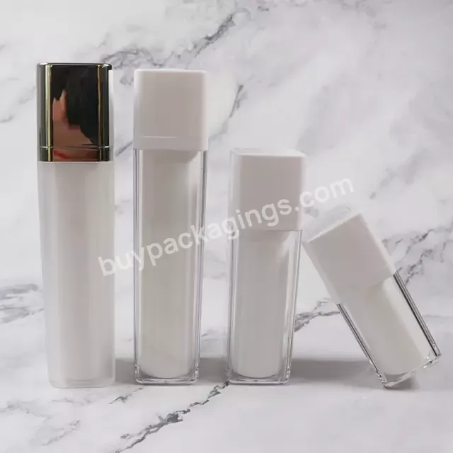 Empty Cosmetic Packaging Recyclable Biodegradable Plastic Bottle 15ml 30ml 50ml Wheat Straw Plastic Pump Lotion Bottle - Buy Airless Bottle,Airless Serum Bottle,Plastic Airless Pump Bottle.