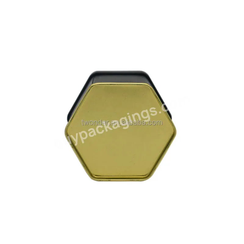 Empty Decorative Hexagonal Tins For Honeybee Wax Cosmetic Body Face Creams Candle Wax Watch - Buy Hexagon Tin Custom Print Leak Proof,Watch Box,Black Shipping Box.