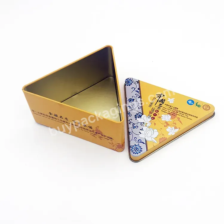 Empty Decorative Printed Triangle Tea Tins - Buy Tea Tins,Empty Tea Tins,Triangular Tea Tin Box.
