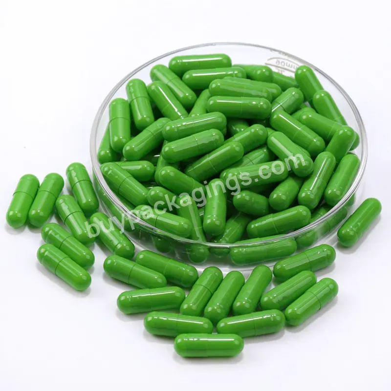 Empty Gelatin Capsules Pill Clear Separated Transparent Size 00 Hard Capsules Shell