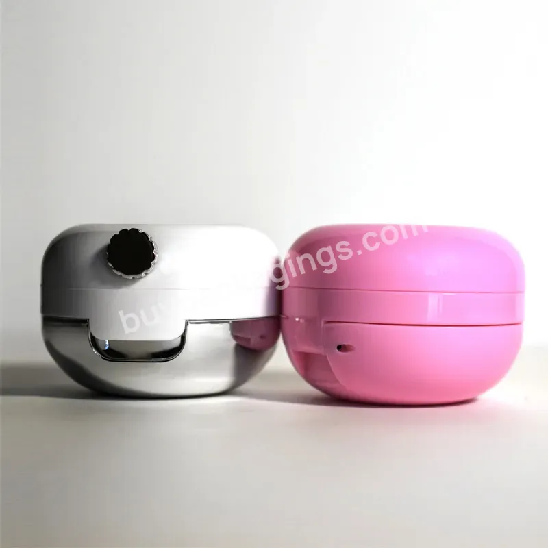 Empty Lip Balm Jar Flip Box With Brush Pink White Lip Cream Jar Oem Custom Logo Lip Balm Container Cosmetic Cream Jars - Buy Lip Balm Jars With Brush,Lip Balm Container Blush Case,Lip Cream Jar.