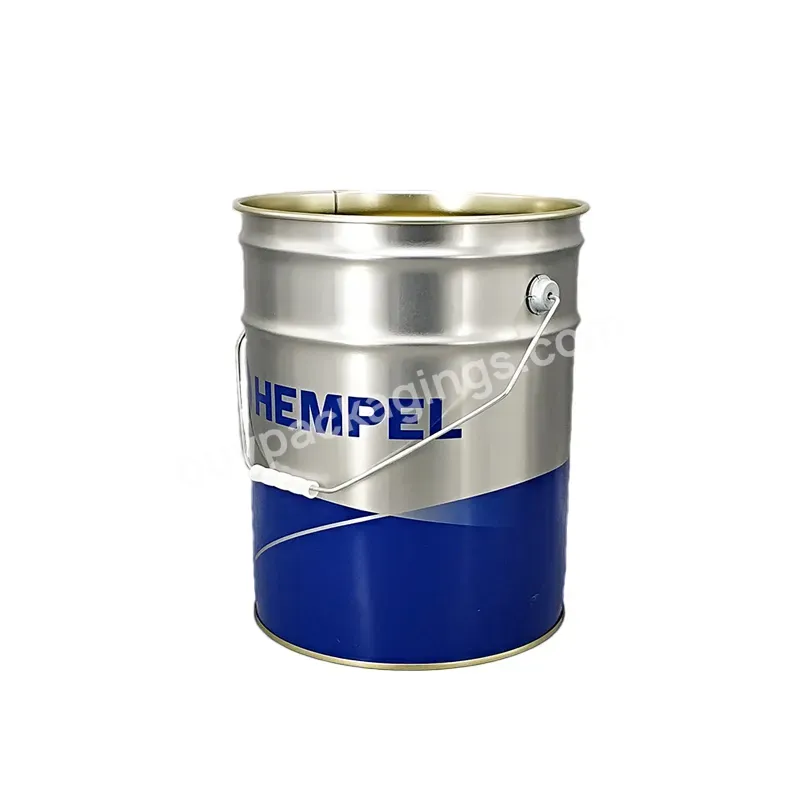 Empty Metal Pail 18l 5gallon Tin Coating Barrel 20l Metal Drum Used For Painting - Buy Customized,Oil Tin Can,Can Container.