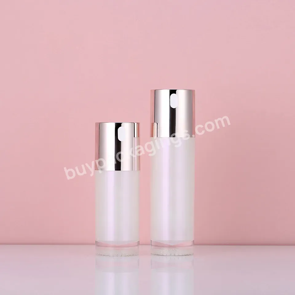 Empty Plastic Acrylic Bottle With Gold Screw Cap High End Women Cosmetics Packaging Pink Lotion Bottle - Buy Lotion Pump Bottle,Lotion Bottle,Acrylic Lotion Bottle.