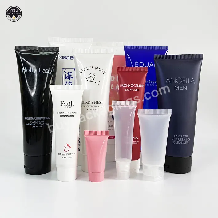 Empty Plastic Clear Body Butter Face Cream Lip Balm Packaging Squeeze Tube For Lip Gloss With Screw Cap - Buy White Squeeze Treatment Tubes,Gel Tube,Body Lotion Tubes.