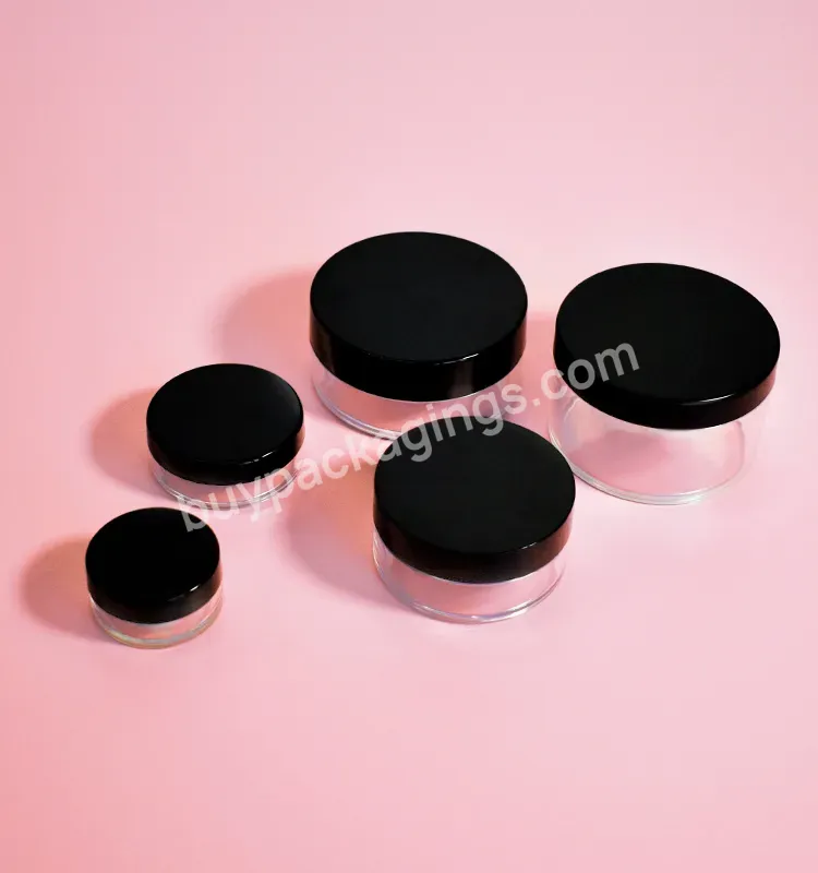 Empty Powder Packaging Container Case Box 10g Gold Cap Plastic Loose Powder Jar With Plastic Sifter - Buy Recycled Plastic Cosmetic Jars Loose Powder Jar Cosmetic Containers For Cream And Nail Glitter,Loose Highlighter Powder Loose Powder Highlighter