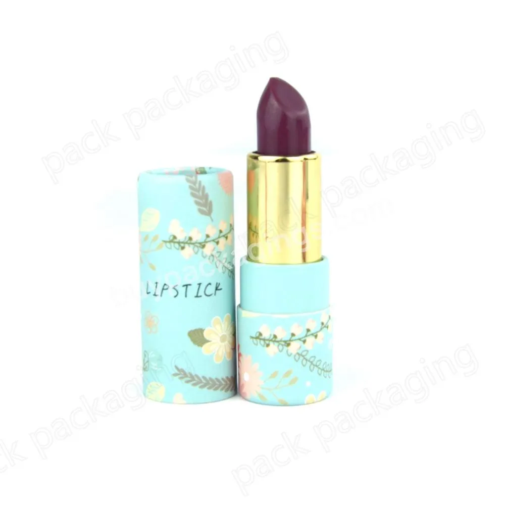 empty round cardboard paper lipstick tube cosmetic paper tube for lip balm