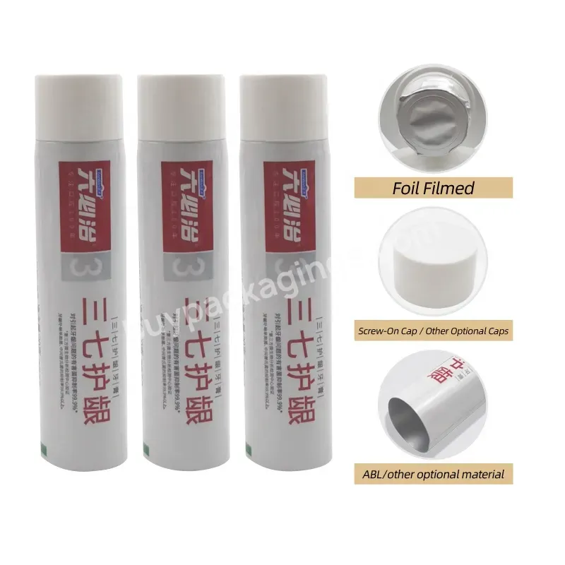 Empty Skincare Collapsible Aluminium Tube Plastic Container Soft Cosmetic Packaging With Flip Top Cap For Skin Care Packaging - Buy Tube Plastic Container Soft Cosmetic Packaging,Beige Hand Cream Tube Plastic Pipe With Flip Top Cap For Skin Care Pack