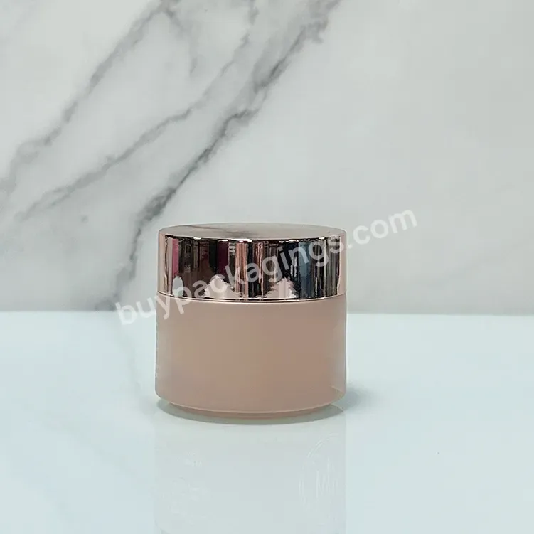 Empty Skincare Packaging For Cosmetics Orang Glass Lotion Skin Care Cream Containers Face Cream Jar