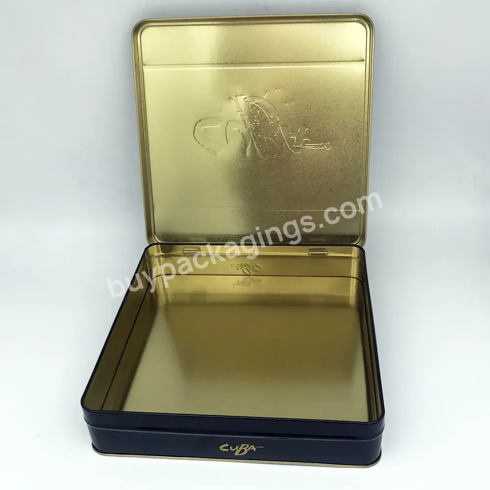 Empty Square Tin Package Box - Buy Tin Package Box,Custom Metal Box,Classic Metal Tin Box.