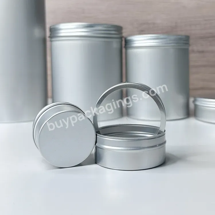 Empty Storage Container Bottle Aluminum Cosmetic Jars 5g 10g 15g 20g 30g 60g Silver Black Gold Metal Aluminum Tin For Saffron - Buy Aluminum Cosmetic Jar,Aluminum Body Butter Jar,4oz Jars With Rose Gold Lids Aluminum.
