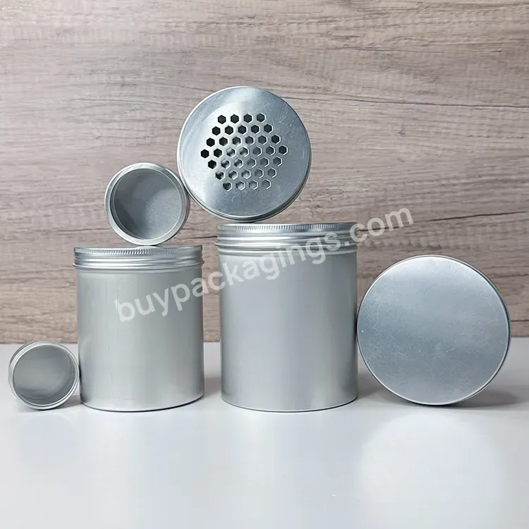 Empty Storage Container Bottle Aluminum Cosmetic Jars 5g 10g 15g 20g 30g 60g Silver Black Gold Metal Aluminum Tin For Saffron