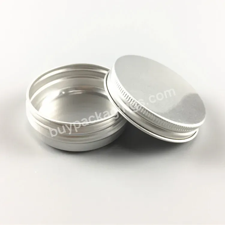 Empty Tin 50g 60grams Metal Silver Aluminum Jar - Buy Aluminum Jar,Empty Cosmetic Jars.