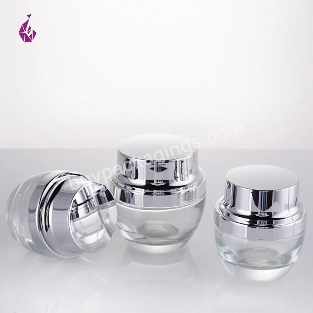 Emty Transparent Body Cream Fancy Empty Acrylic 2oz Cosmetic Skin Care Containers - Buy Eye Cream Packaging Jar,Costmetic Cream Jars,Cream Jar Gasket.