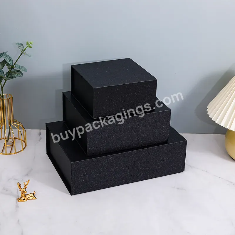 Exquisite Clamshell Box Manufacturers Wholesale Folding Magnetic Gift Box - Buy Gift Box For Men Black Box,Fathers Day Box Black Gift Box Gift Boxes Box For Gift,Empty Boxes Wrapping Paper Storage Black Boxes For Gifts Gift Box Small Empty Box Empty