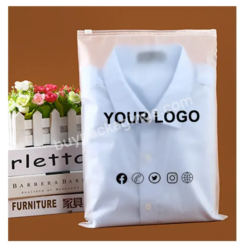 Factory Biodegradable Packaging Plastic Bags Swimwear Clothes,Ziplock Pe Tshirt Bag Zipper Polybags Garment Plastic Bag With Log - Buy Ziplock Bags,Plastic Zip Bag,Pe Zipper Bag.